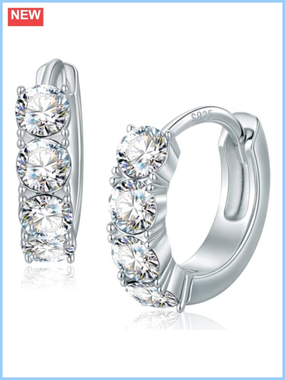 Small Hoop Earrings for Women S925 Sterling Silver Huggie Earrings